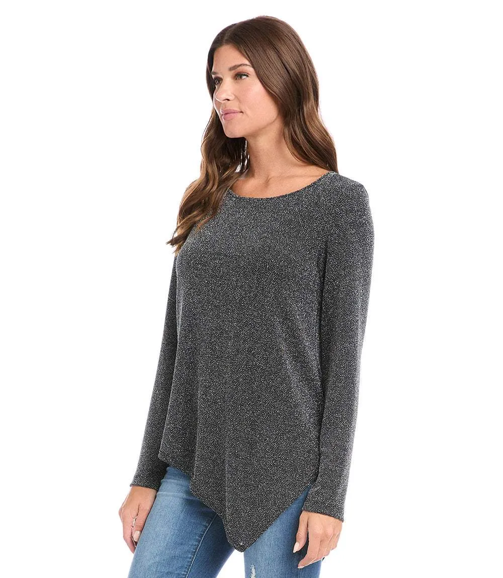 Long Sleeve Asymmetric Hem Top sold by Karen Kane product image thumbnail 3