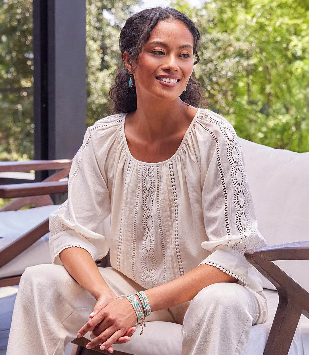 Lace Inset Top sold by Karen Kane