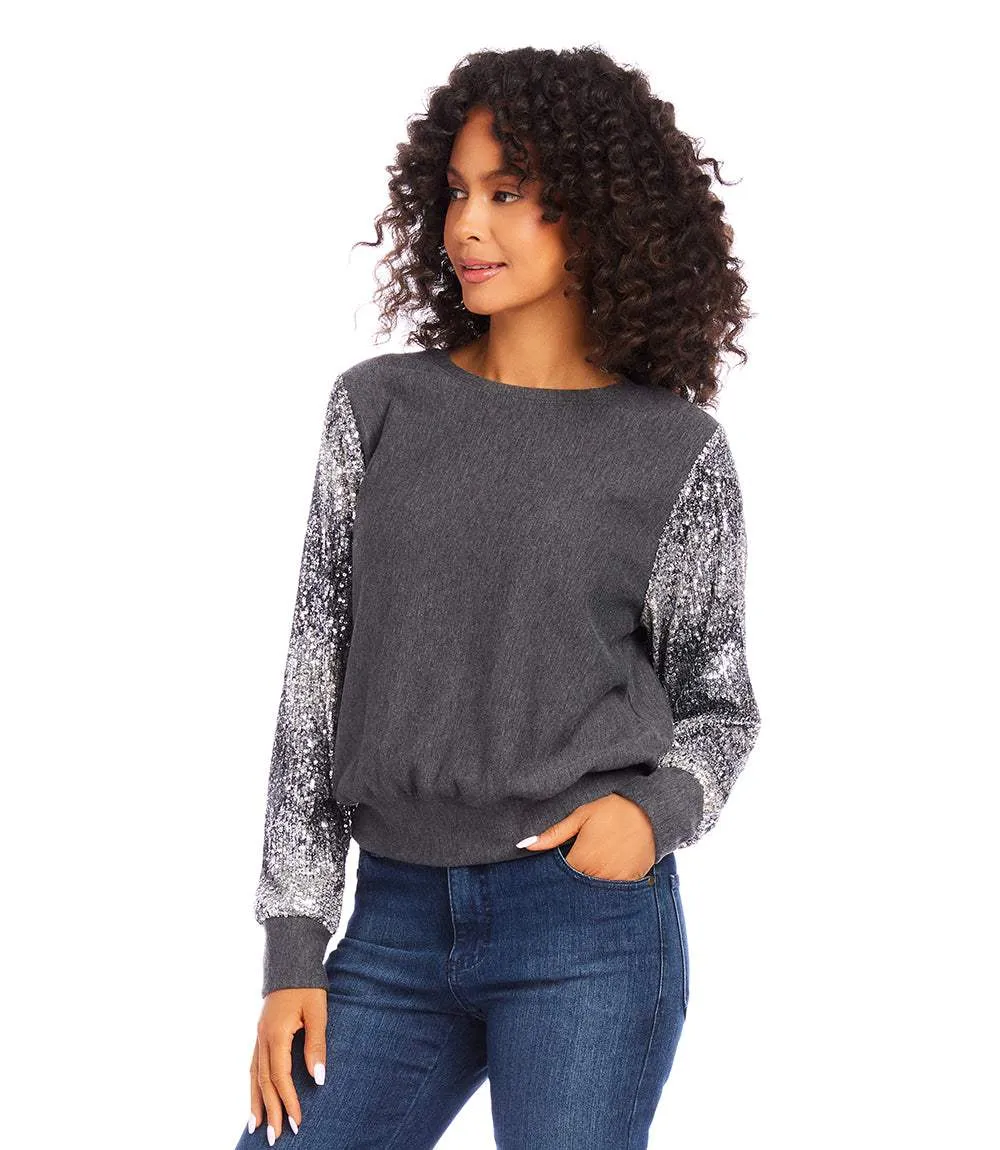 Sequin Sleeve Top sold by Karen Kane product image thumbnail 2
