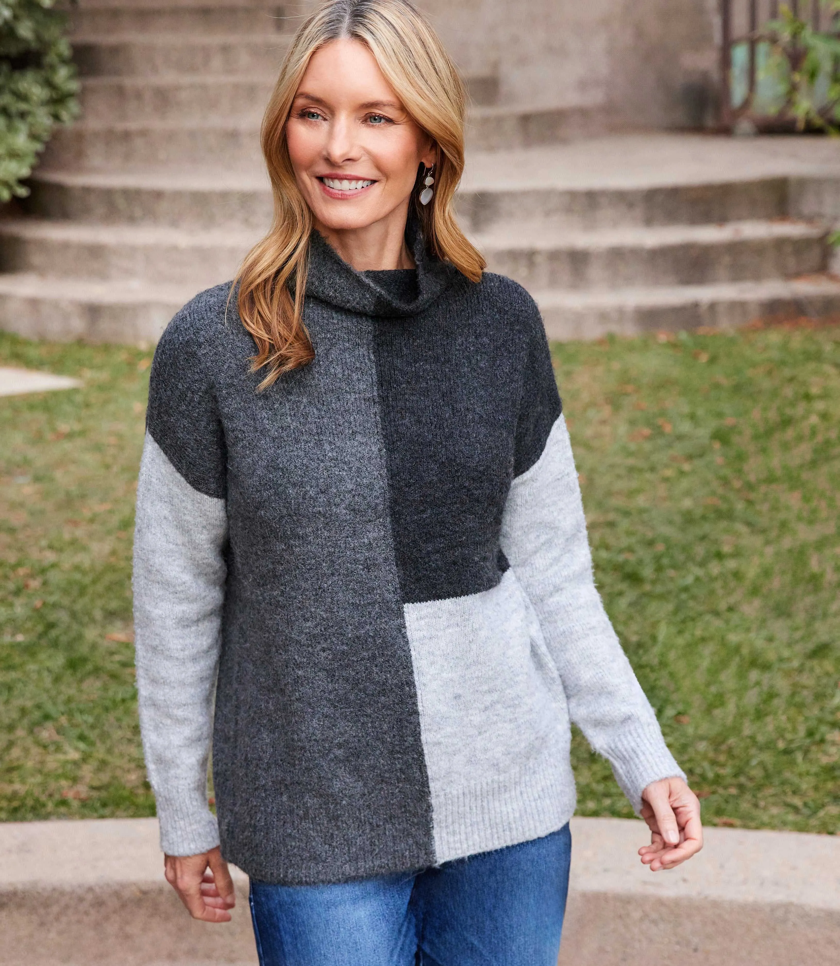 Colorblock Sweater sold by Karen Kane