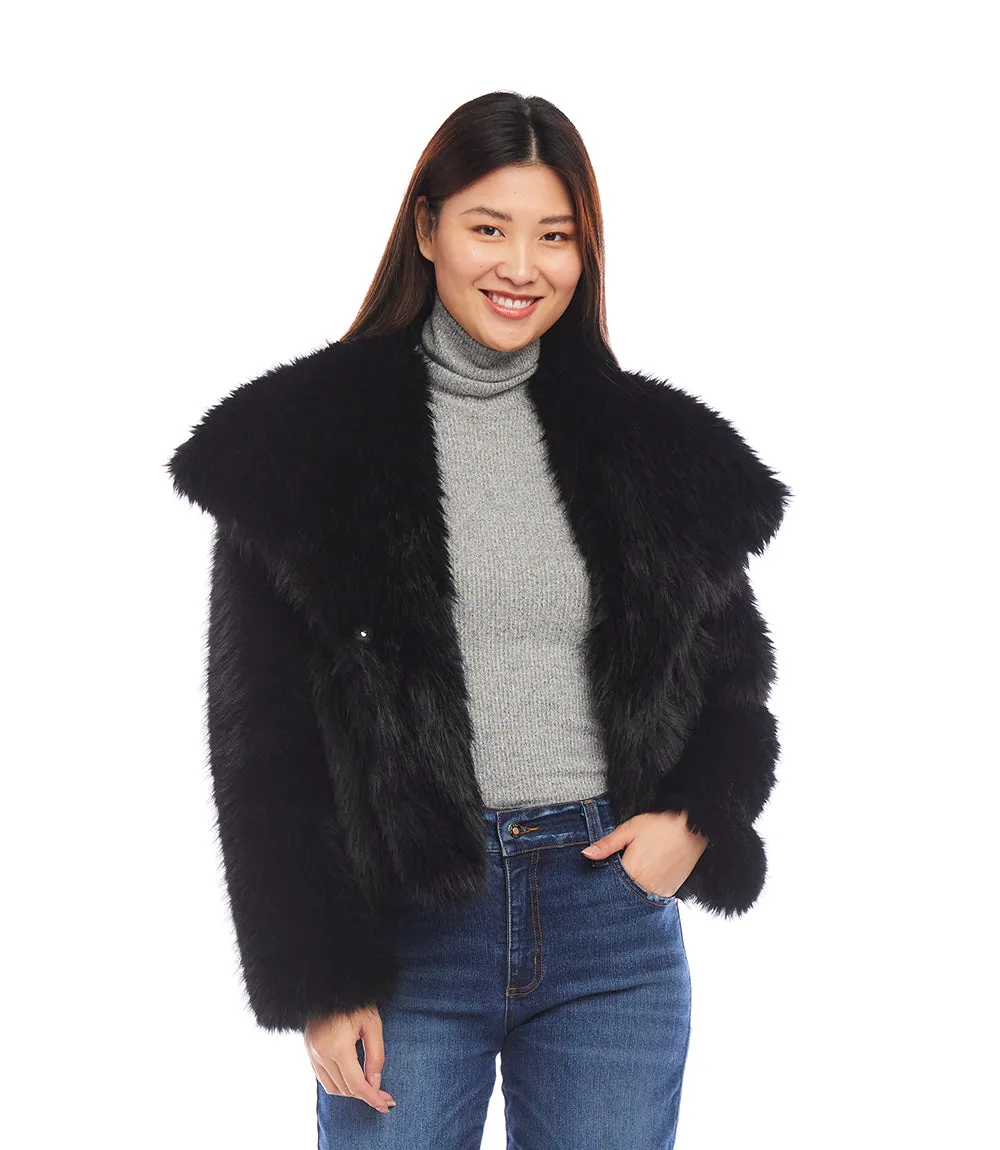 Faux Fur Coat sold by Karen Kane product image thumbnail 2