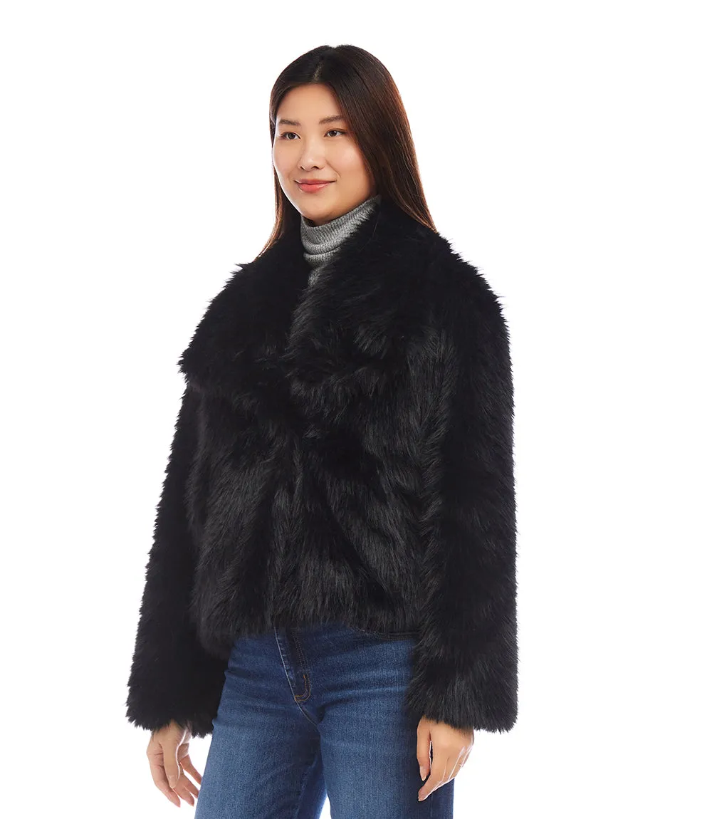 Faux Fur Coat sold by Karen Kane product image thumbnail 4