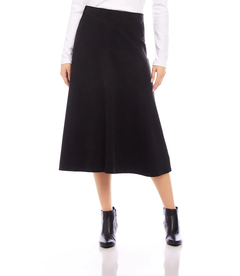 Faux Suede Midi Skirt sold by Karen Kane product image thumbnail 2