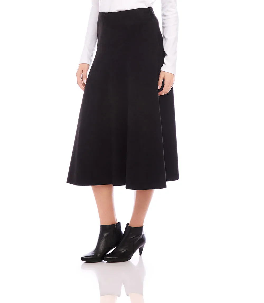 Faux Suede Midi Skirt sold by Karen Kane product image thumbnail 3