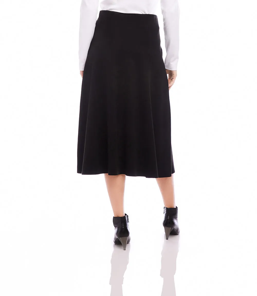 Faux Suede Midi Skirt sold by Karen Kane product image thumbnail 4