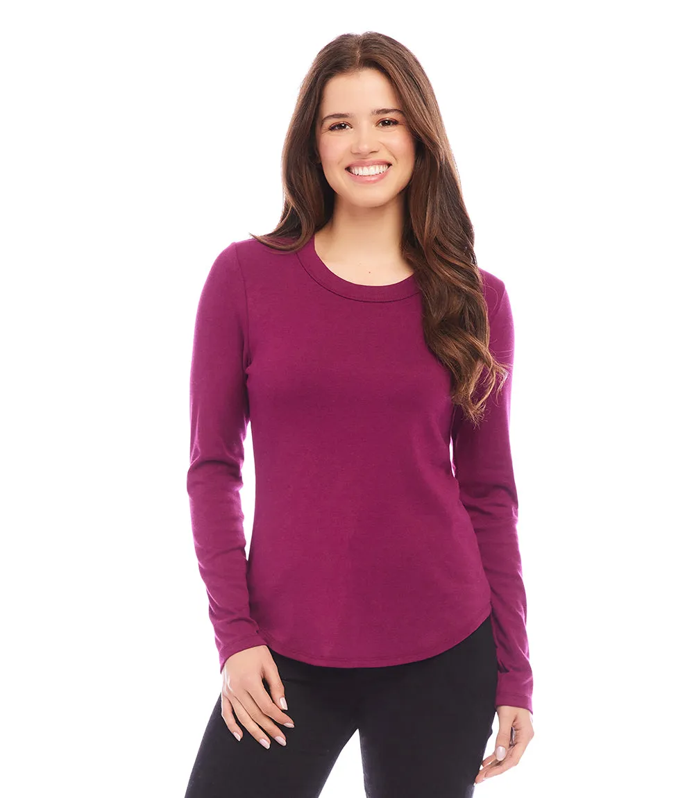 Long Sleeve Crew Neck Tee sold by Karen Kane product image thumbnail 2