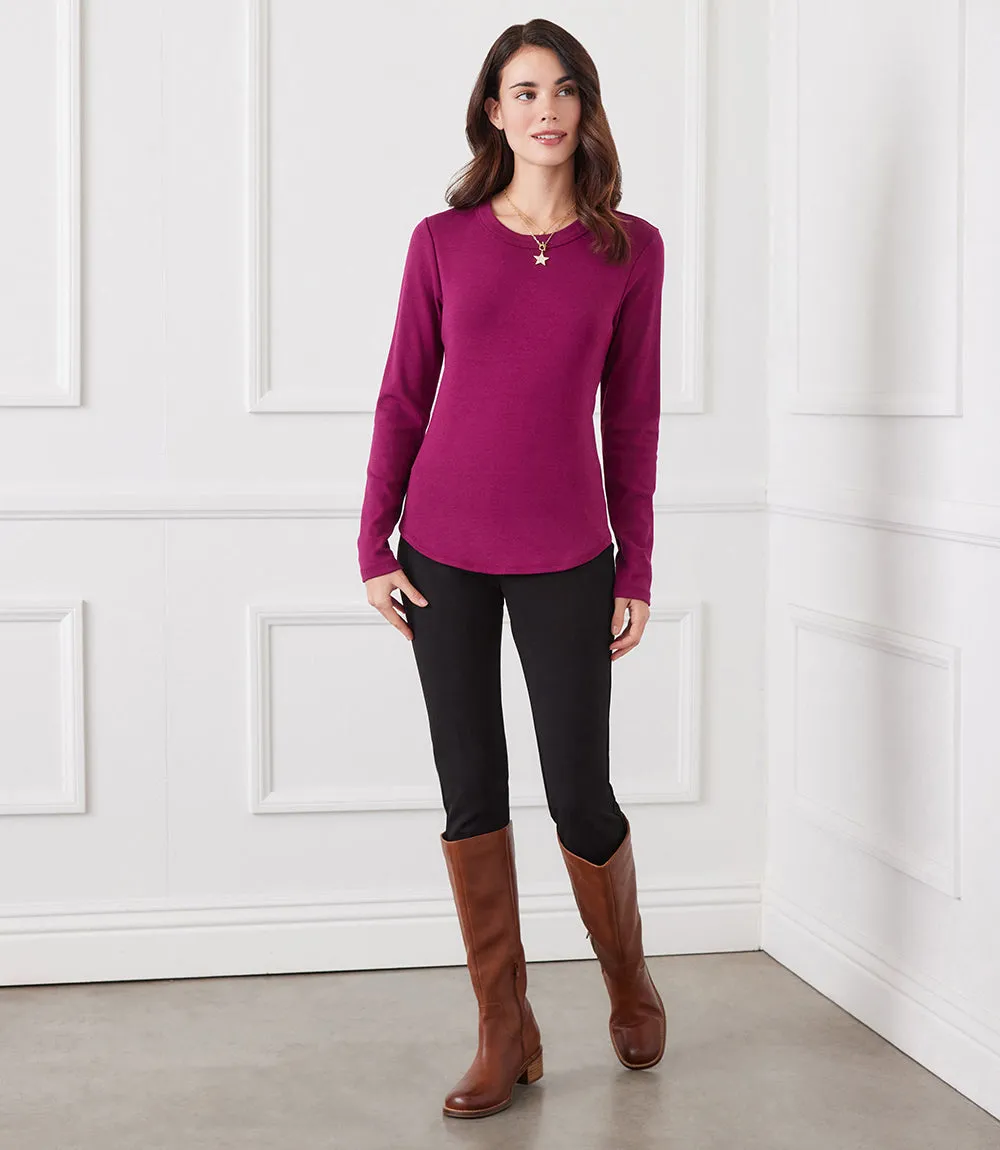 Long Sleeve Crew Neck Tee sold by Karen Kane product image thumbnail 5