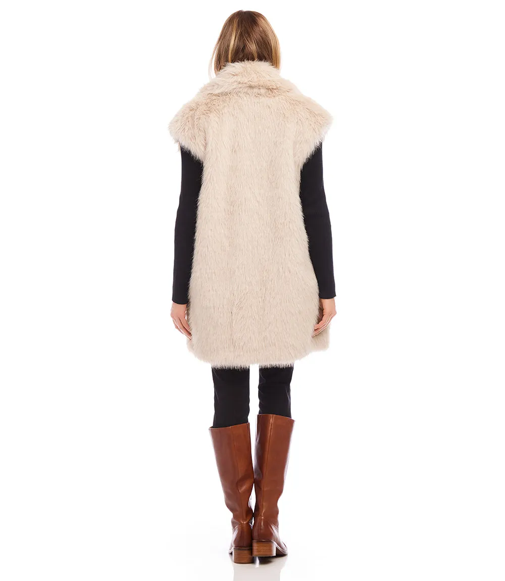 Faux Fur Vest sold by Karen Kane product image thumbnail 5