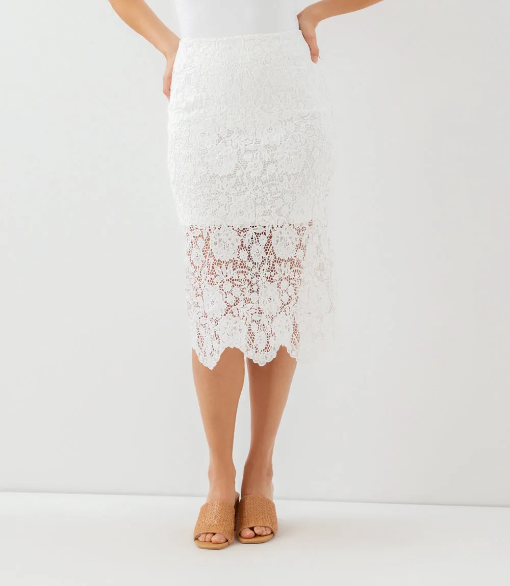 Lace Midi Pencil Skirt sold by Karen Kane product image thumbnail 3