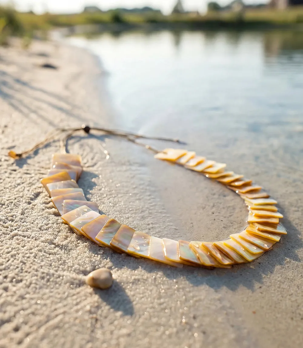 Mother Of Pearl Playa Necklace sold by Karen Kane product image thumbnail 2