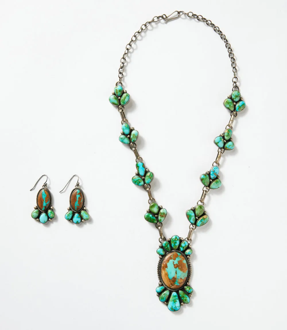 Sonoran Gold Boulder Turquoise Necklace & Earring Set sold by Karen Kane product image thumbnail 4