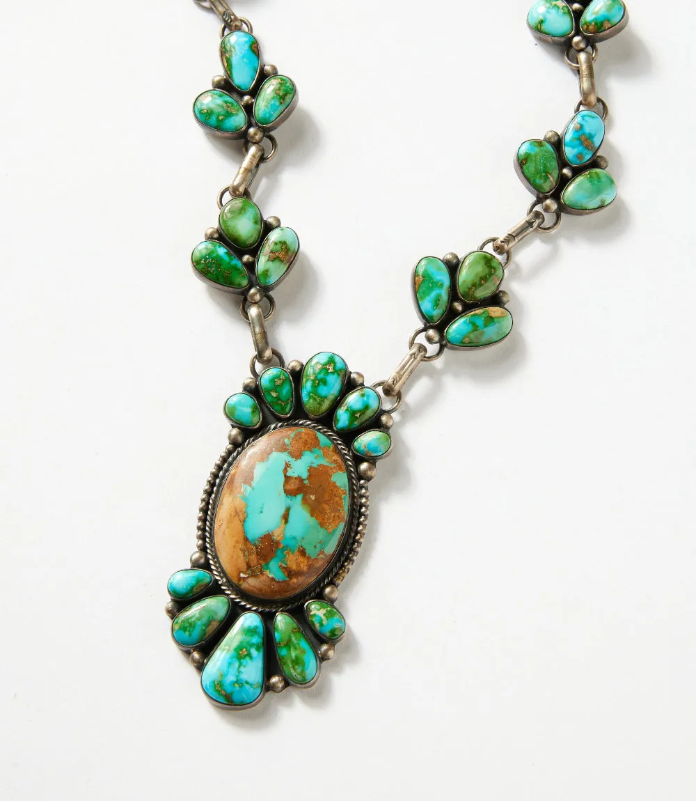 Sonoran Gold Boulder Turquoise Necklace & Earring Set sold by Karen Kane product image thumbnail 3