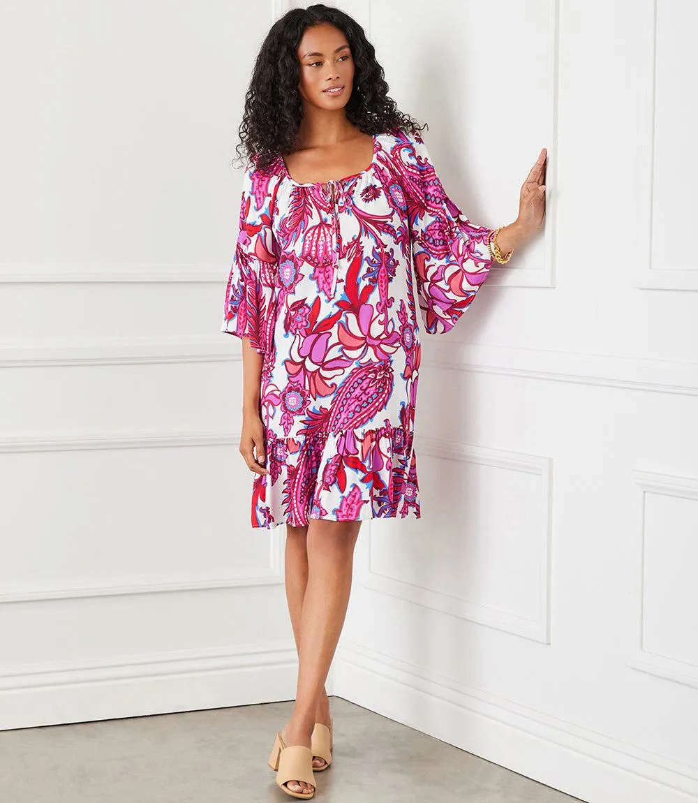 Ruffle Hem Dress sold by Karen Kane