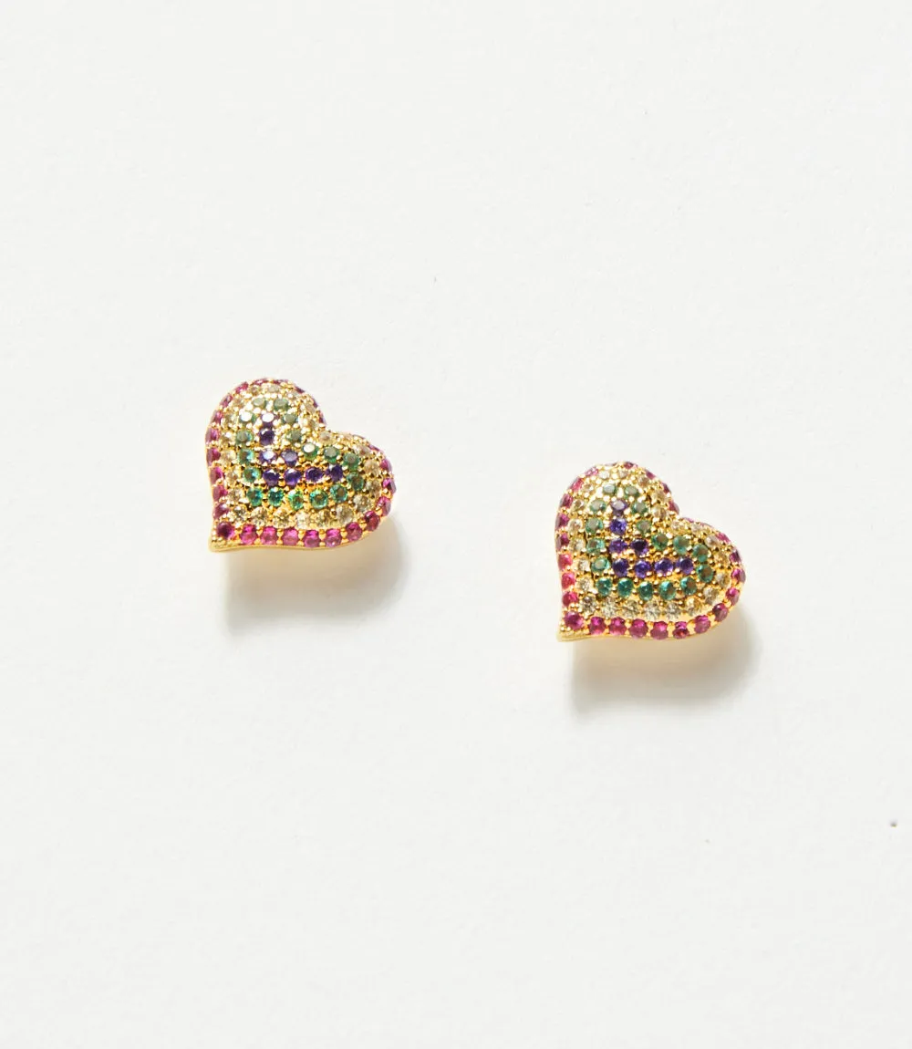 Crystal Heart Earrings sold by Karen Kane product image thumbnail 3