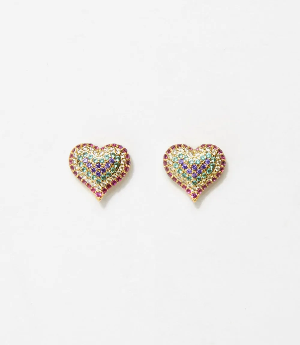 Crystal Heart Earrings sold by Karen Kane product image thumbnail 5