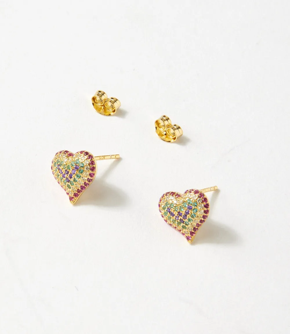 Crystal Heart Earrings sold by Karen Kane product image thumbnail 4