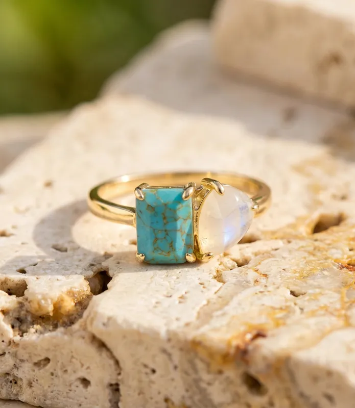 Perfect Pair Gemstone Ring made by Native Gem
