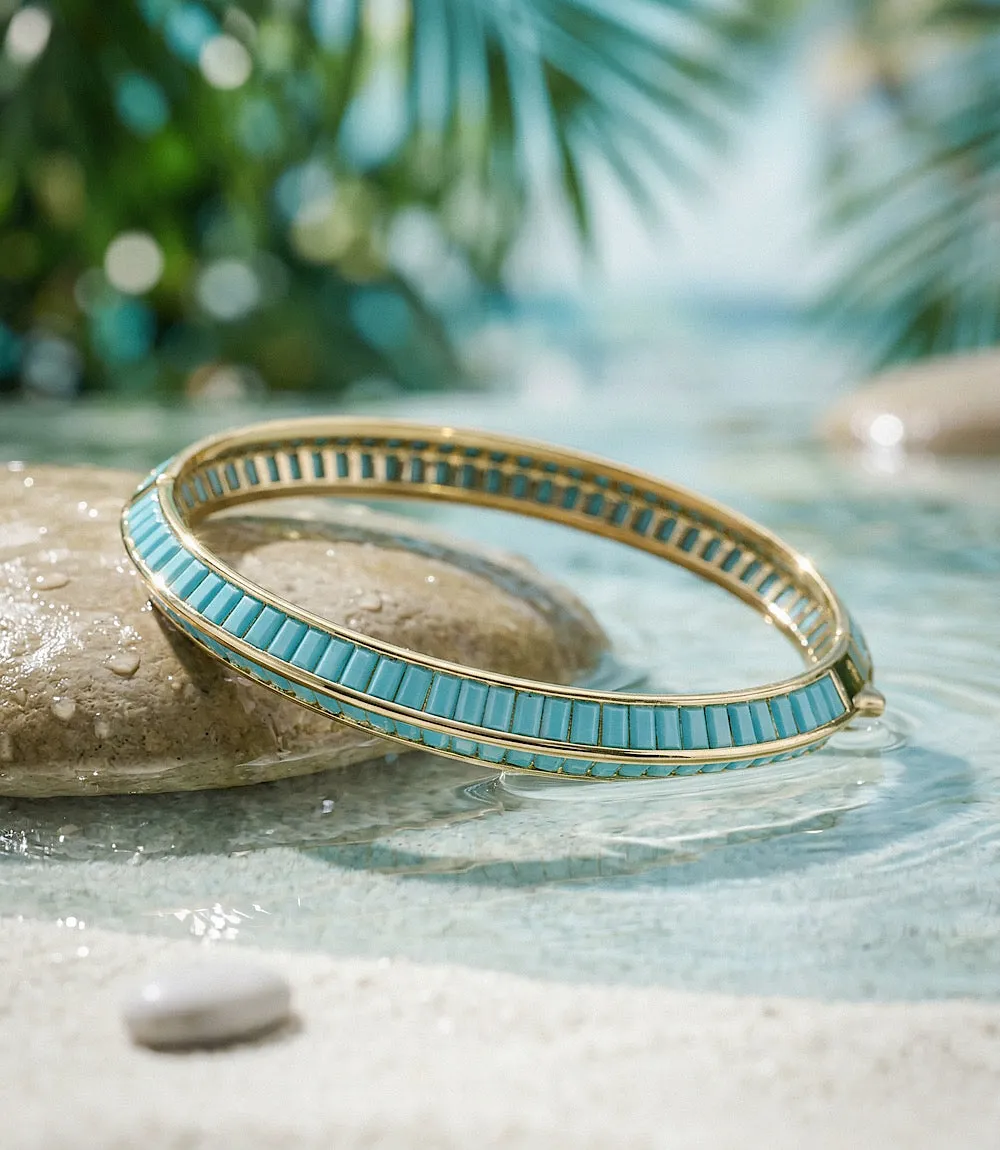 Turquoise Beaded Bangle sold by Karen Kane
