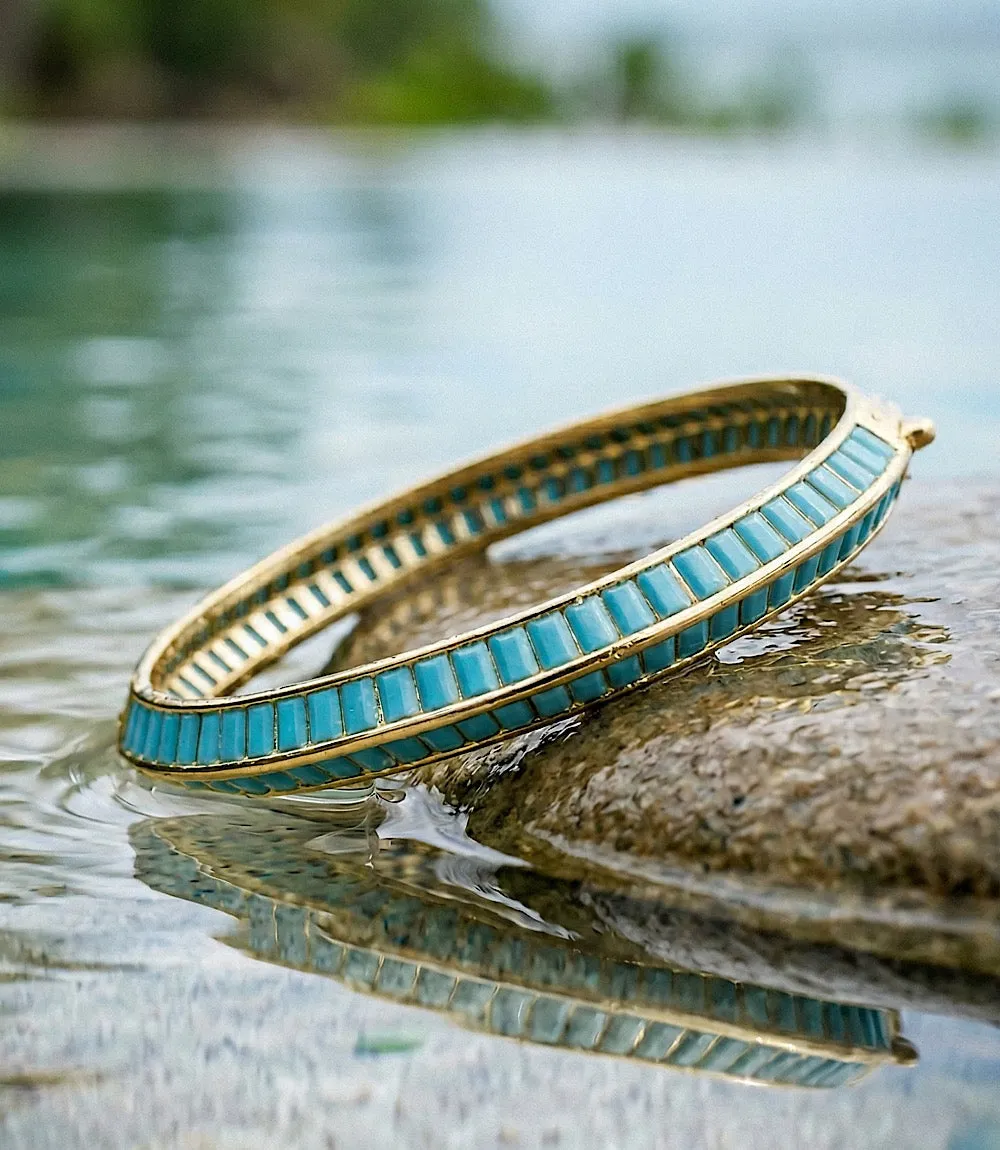 Turquoise Beaded Bangle sold by Karen Kane product image thumbnail 5