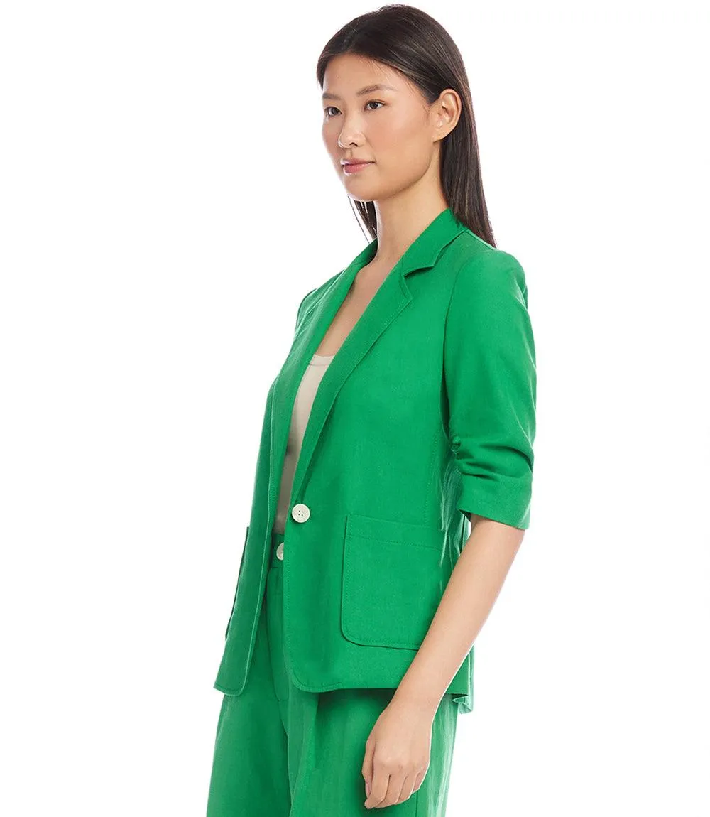 Ruched Sleeve Jacket sold by Karen Kane product image thumbnail 3