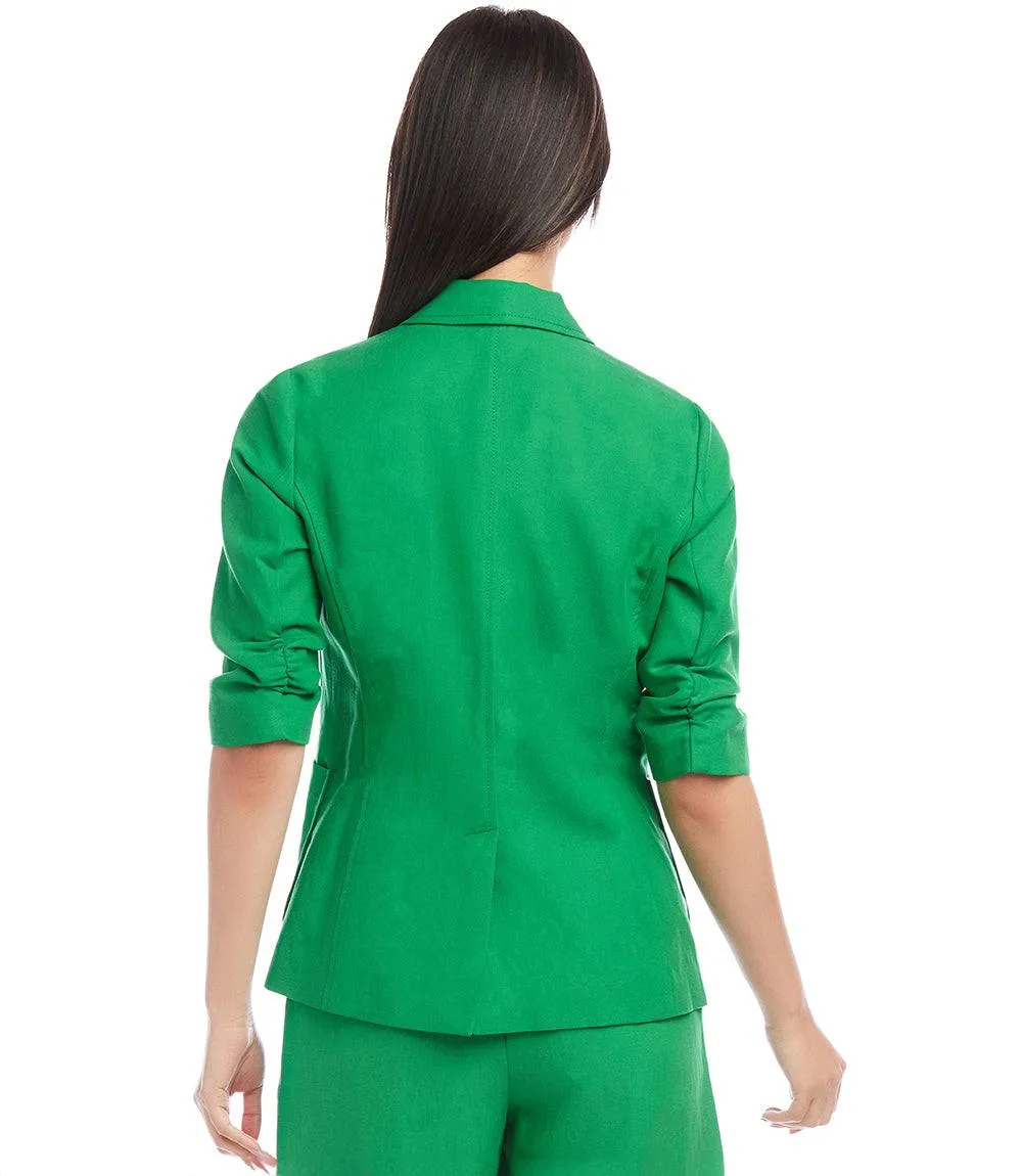 Ruched Sleeve Jacket sold by Karen Kane product image thumbnail 4