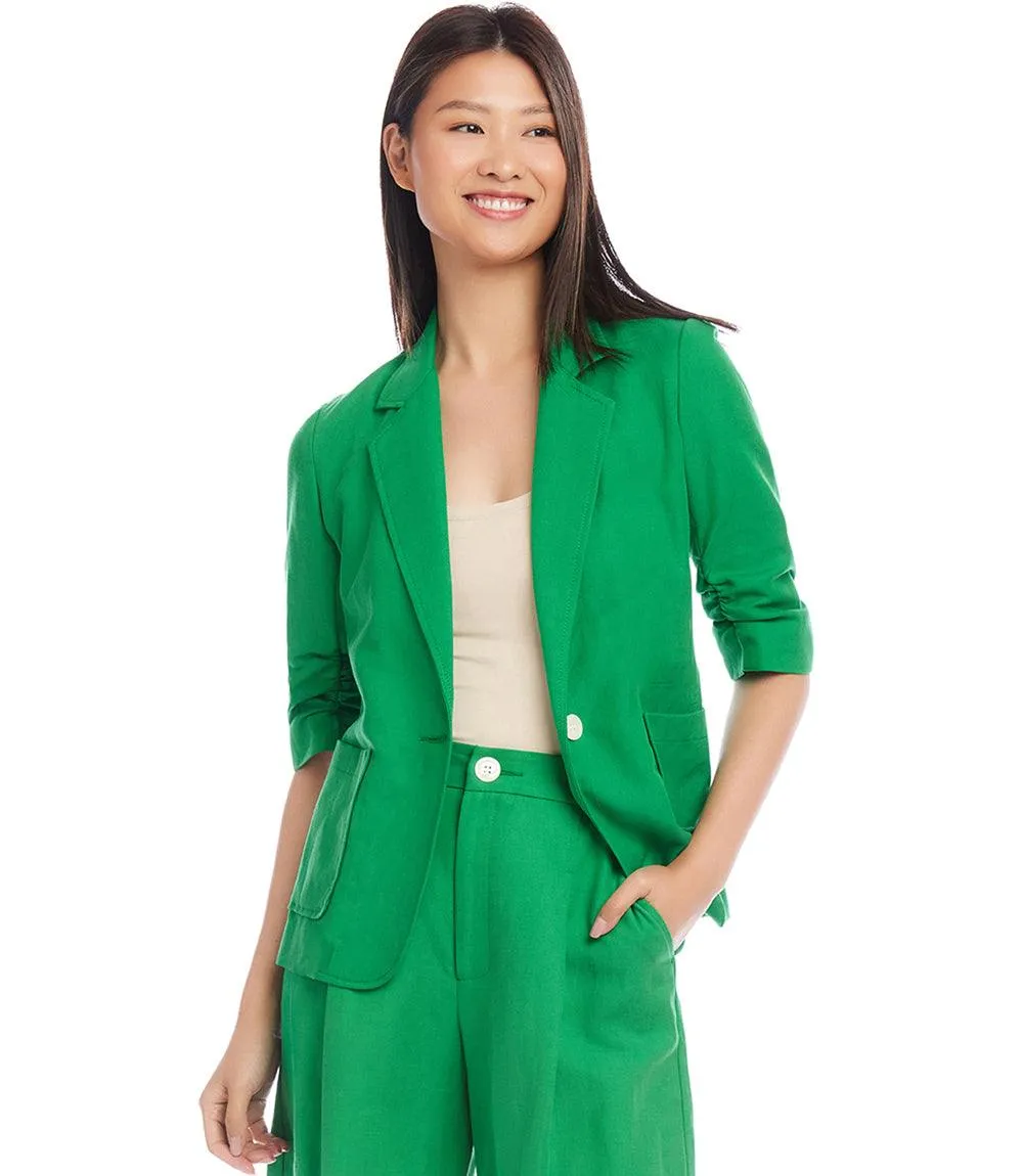 Ruched Sleeve Jacket sold by Karen Kane product image thumbnail 2