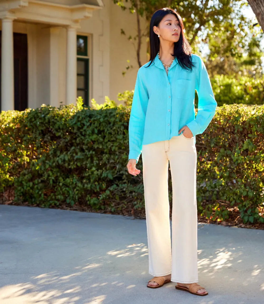 Petite Size Full Length Wide-Leg Jeans sold by Karen Kane