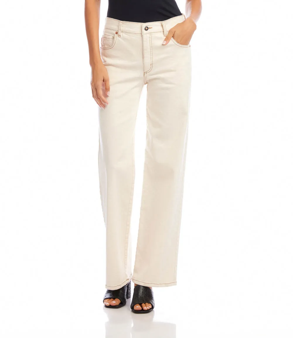 Petite Size Full Length Wide-Leg Jeans sold by Karen Kane product image thumbnail 3