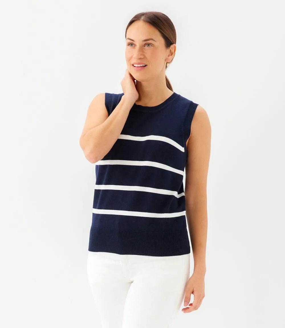 Stripe Sweater Tank sold by Karen Kane product image thumbnail 3