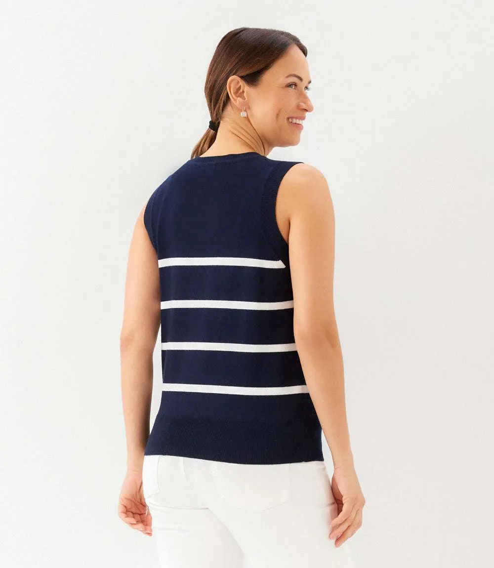 Stripe Sweater Tank sold by Karen Kane product image thumbnail 4