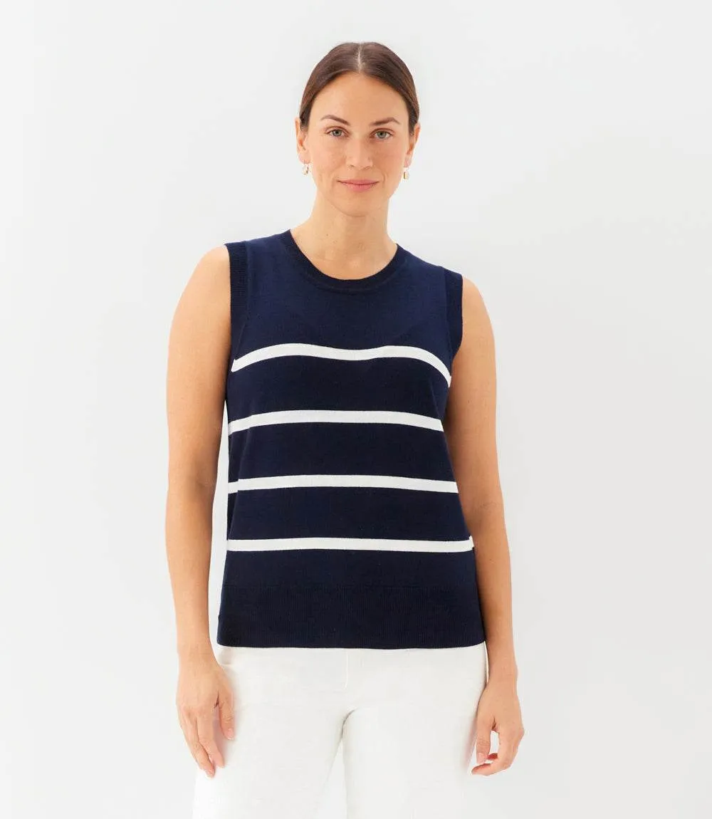 Stripe Sweater Tank sold by Karen Kane product image thumbnail 2