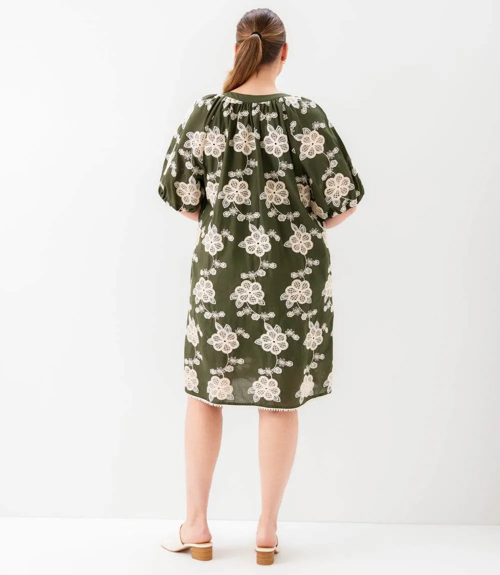 Plus Size Puff Sleeve Tassel Dress sold by Karen Kane product image thumbnail 4