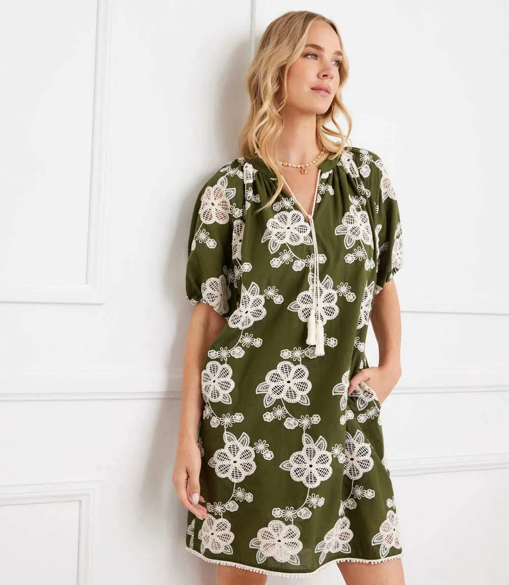 Puff Sleeve Tassel Dress sold by Karen Kane product image thumbnail 3