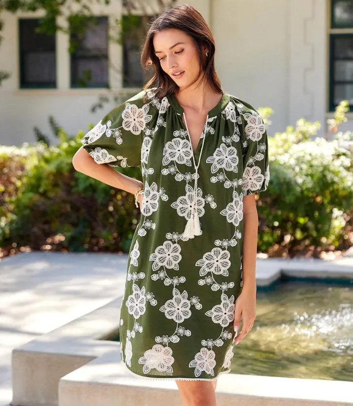 Puff Sleeve Tassel Dress made by Karen Kane