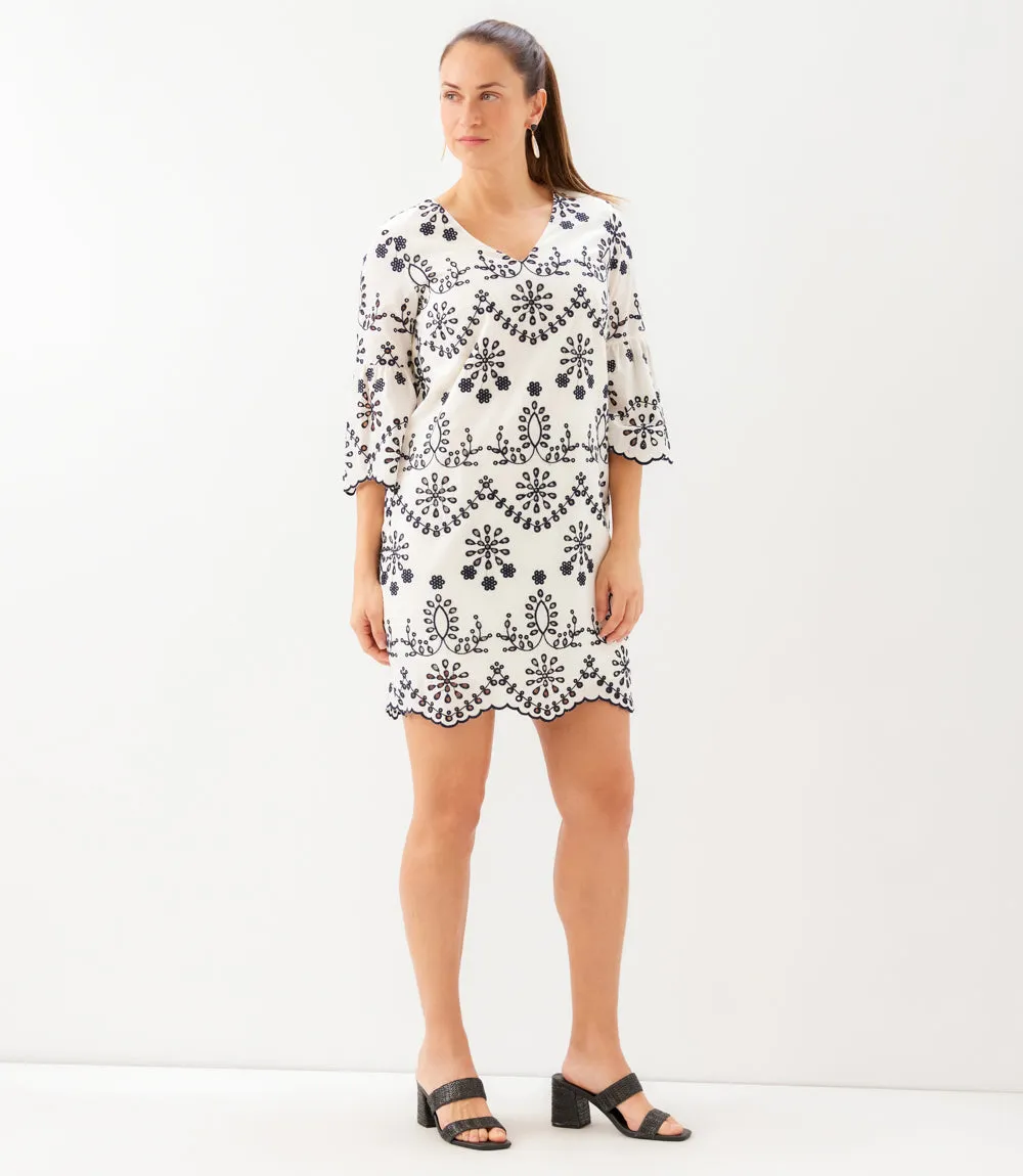 Flare Sleeve Embroidered Dress sold by Karen Kane product image thumbnail 5
