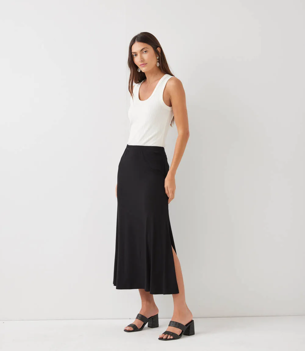 Petite Size Side-Slit Midi Skirt sold by Karen Kane product image thumbnail 2