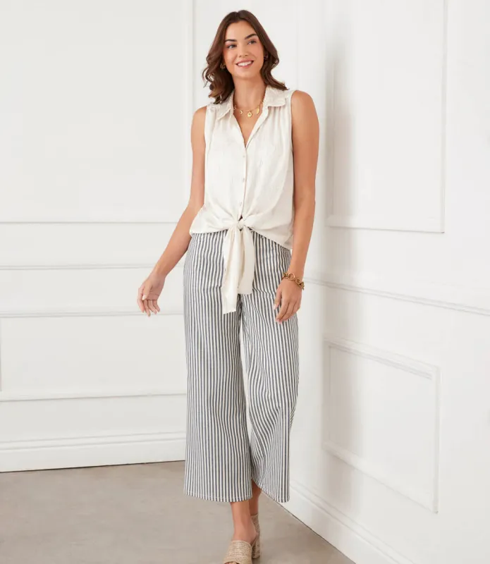 Sleeveless Tie-Front Top made by Karen Kane