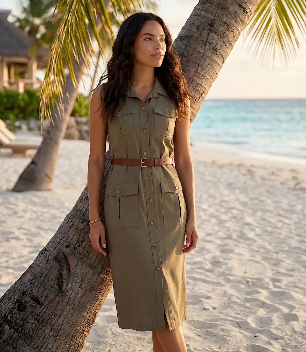 Sleeveless Midi Shirtdress sold by Karen Kane product image thumbnail 4