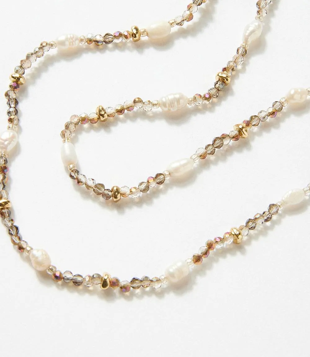 Beaded Gemstone And Pearl Stretch Bracelet sold by Karen Kane product image thumbnail 3