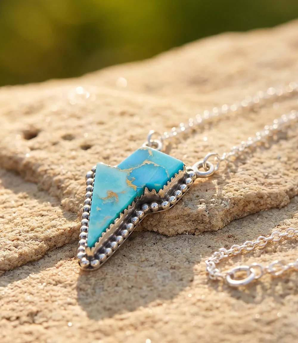 Lightning Bolt Turquoise Necklace sold by Karen Kane product image thumbnail 3