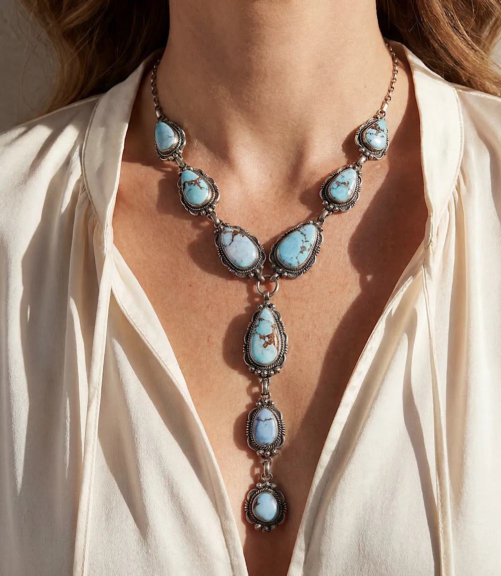 Golden Hill Turquoise Sterling Silver Necklace Set sold by Karen Kane product image thumbnail 2