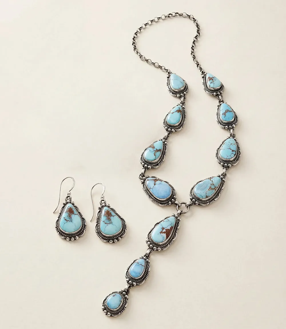Golden Hill Turquoise Sterling Silver Necklace Set sold by Karen Kane product image thumbnail 4