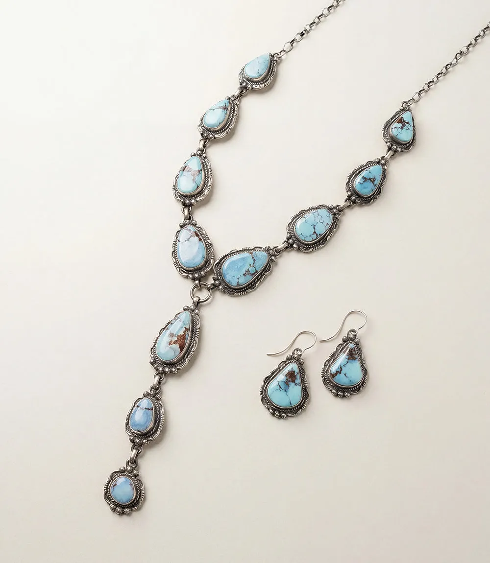 Golden Hill Turquoise Sterling Silver Necklace Set sold by Karen Kane product image thumbnail 5