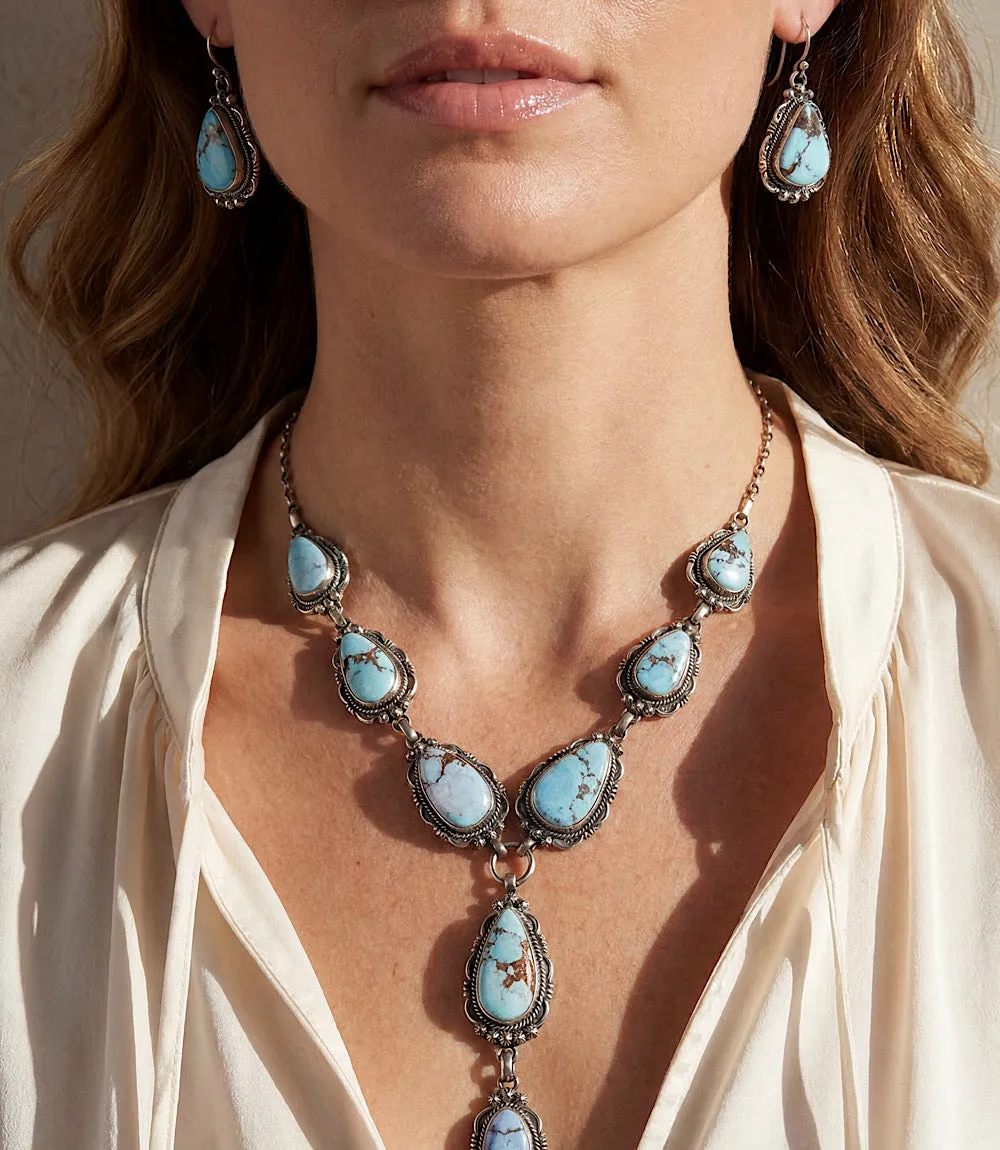 Golden Hill Turquoise Sterling Silver Necklace Set sold by Karen Kane product image thumbnail 3