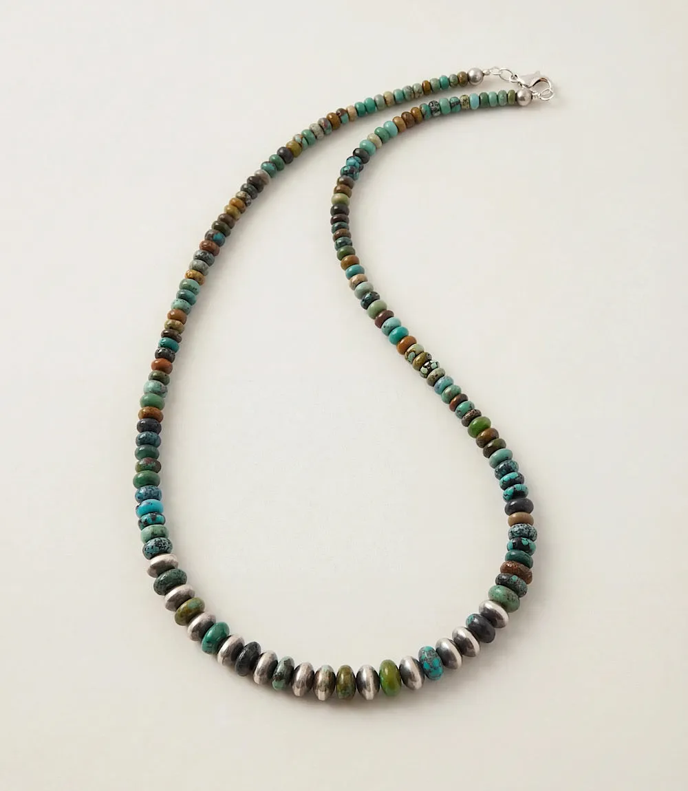 Sterling Silver Turquoise Beaded Necklace sold by Karen Kane product image thumbnail 2