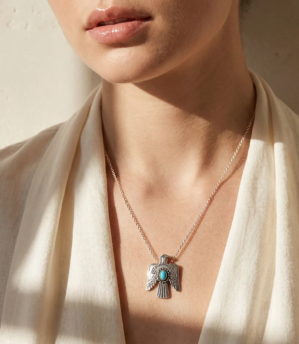 Turquoise Eagle Pendant Necklace sold by Karen Kane product image thumbnail 2