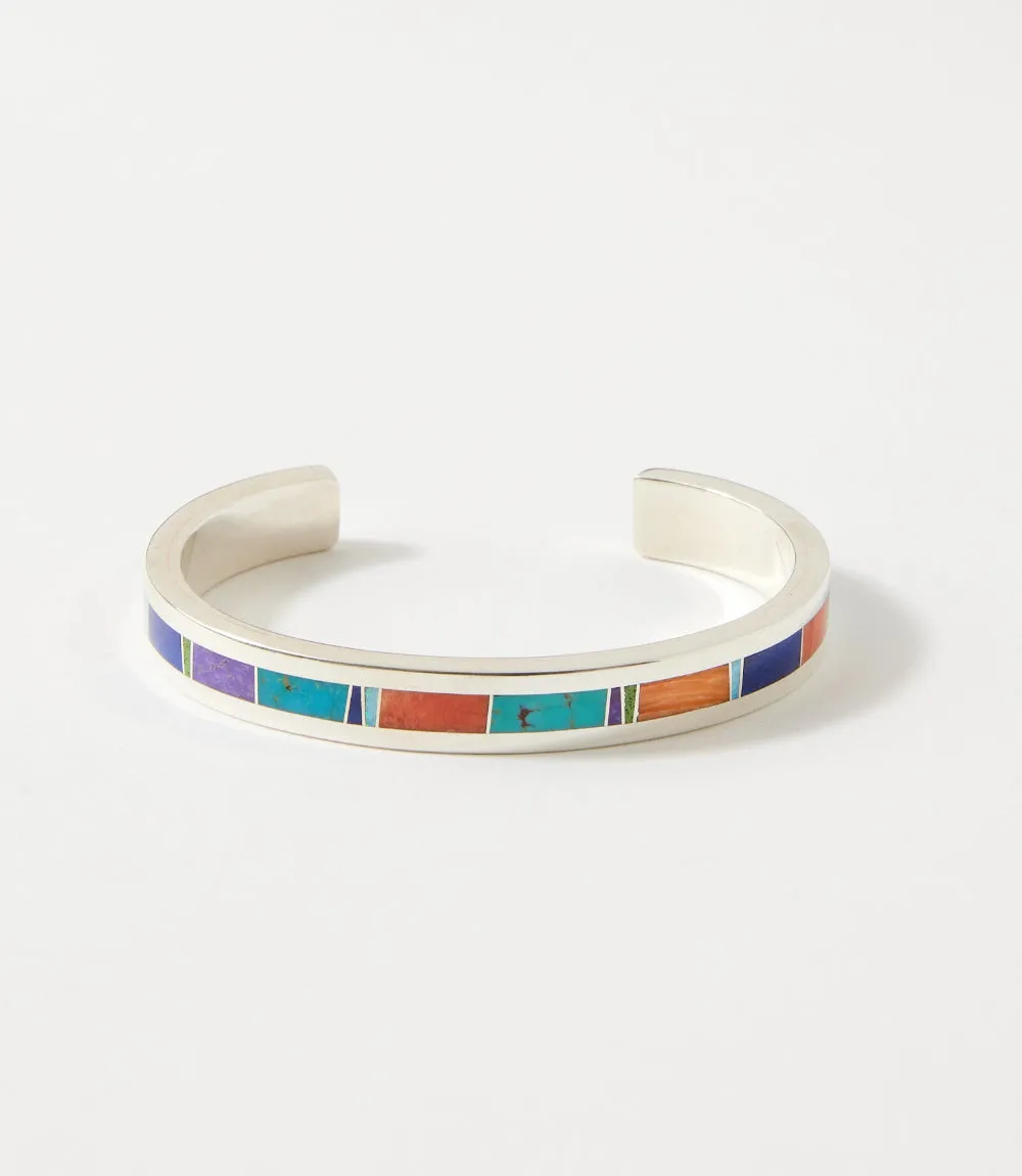 Multistone Turquoise Inlay Cuff Bracelet sold by Karen Kane product image thumbnail 3