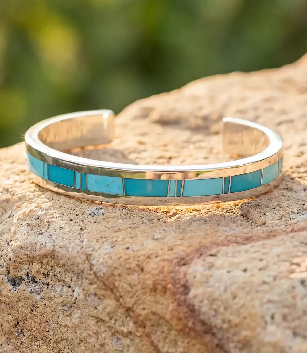 Turquoise Inlay Cuff Bracelet sold by Karen Kane product image thumbnail 2