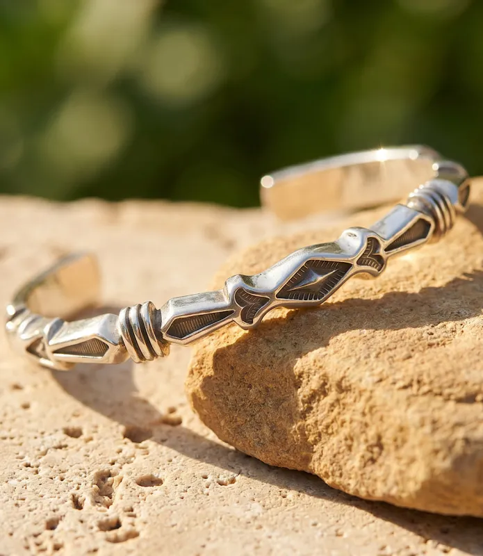 Embellished Sterling Silver Cuff Bracelet made by Karen Kane