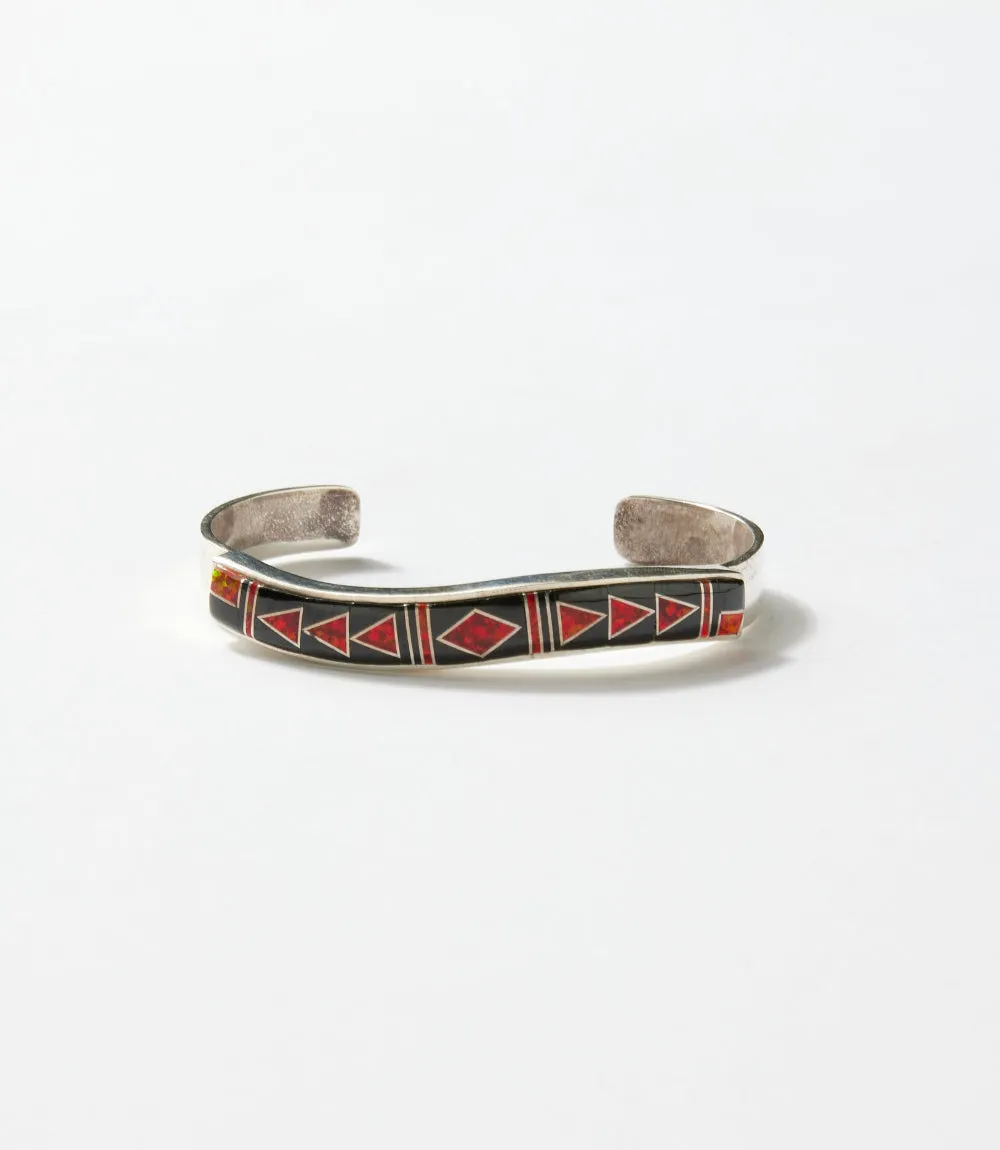 Black Onyx And Red Opal Cuff Bracelet sold by Karen Kane product image thumbnail 3